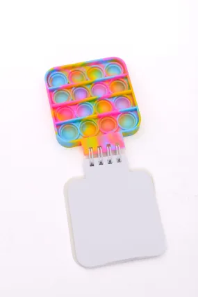 Mini Pop It Notebook in Rainbow