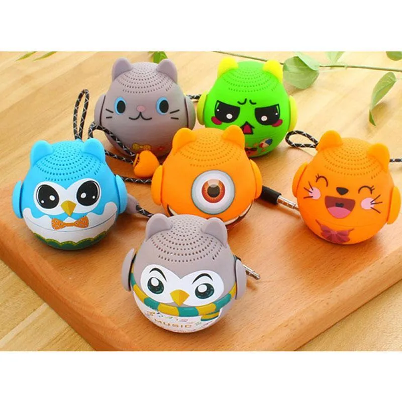 Mini Wireless  Cartoon Animal Bluetooth Speaker Musical Instruments