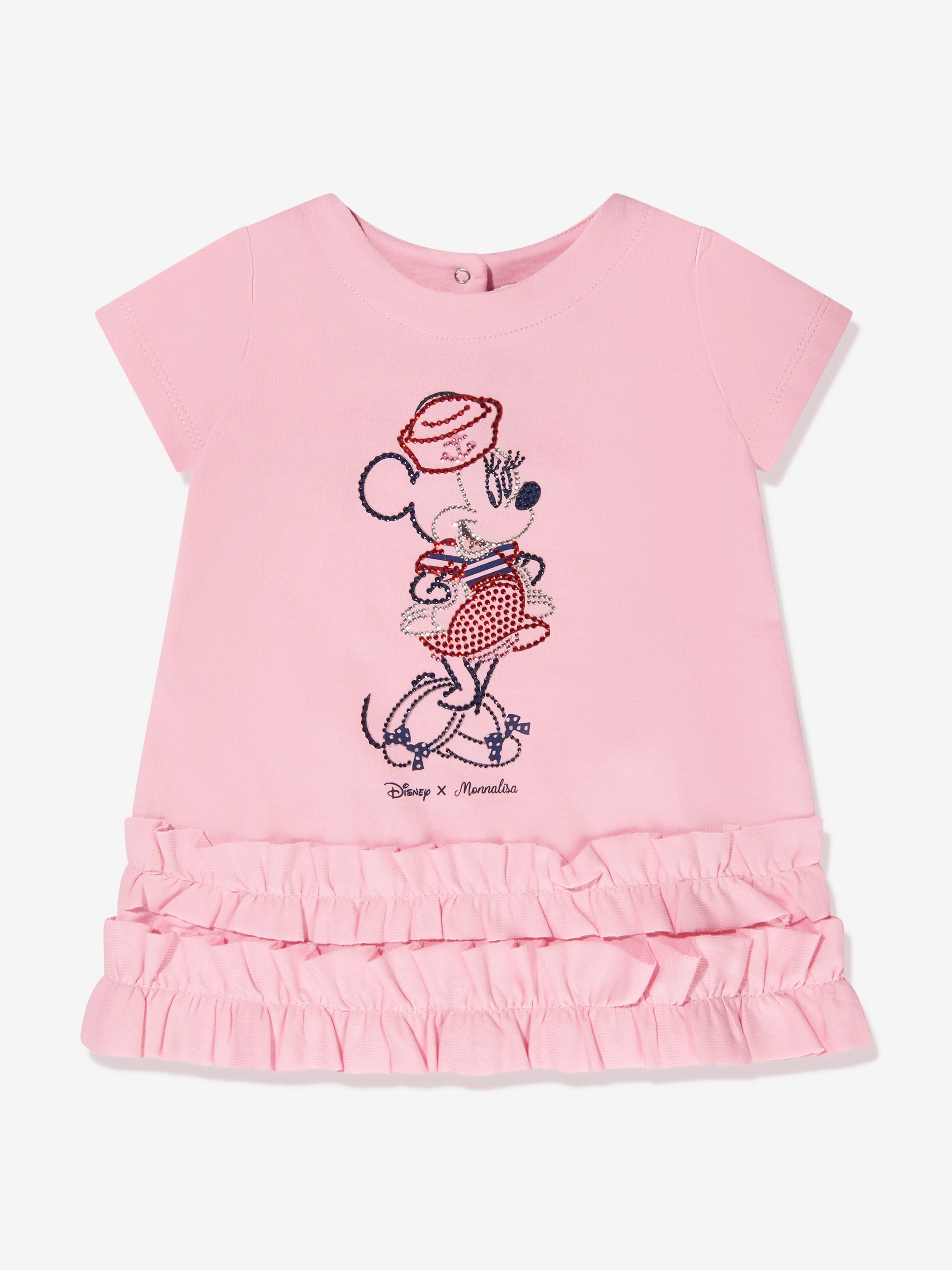 Monnalisa Baby Girls Minnie Mouse Dress in Pink