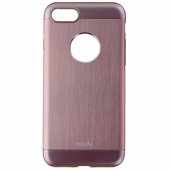 Moshi Armour Metallic Case for iPhone SE (2nd Gen) & 8/7 - Rose Gold / Tan