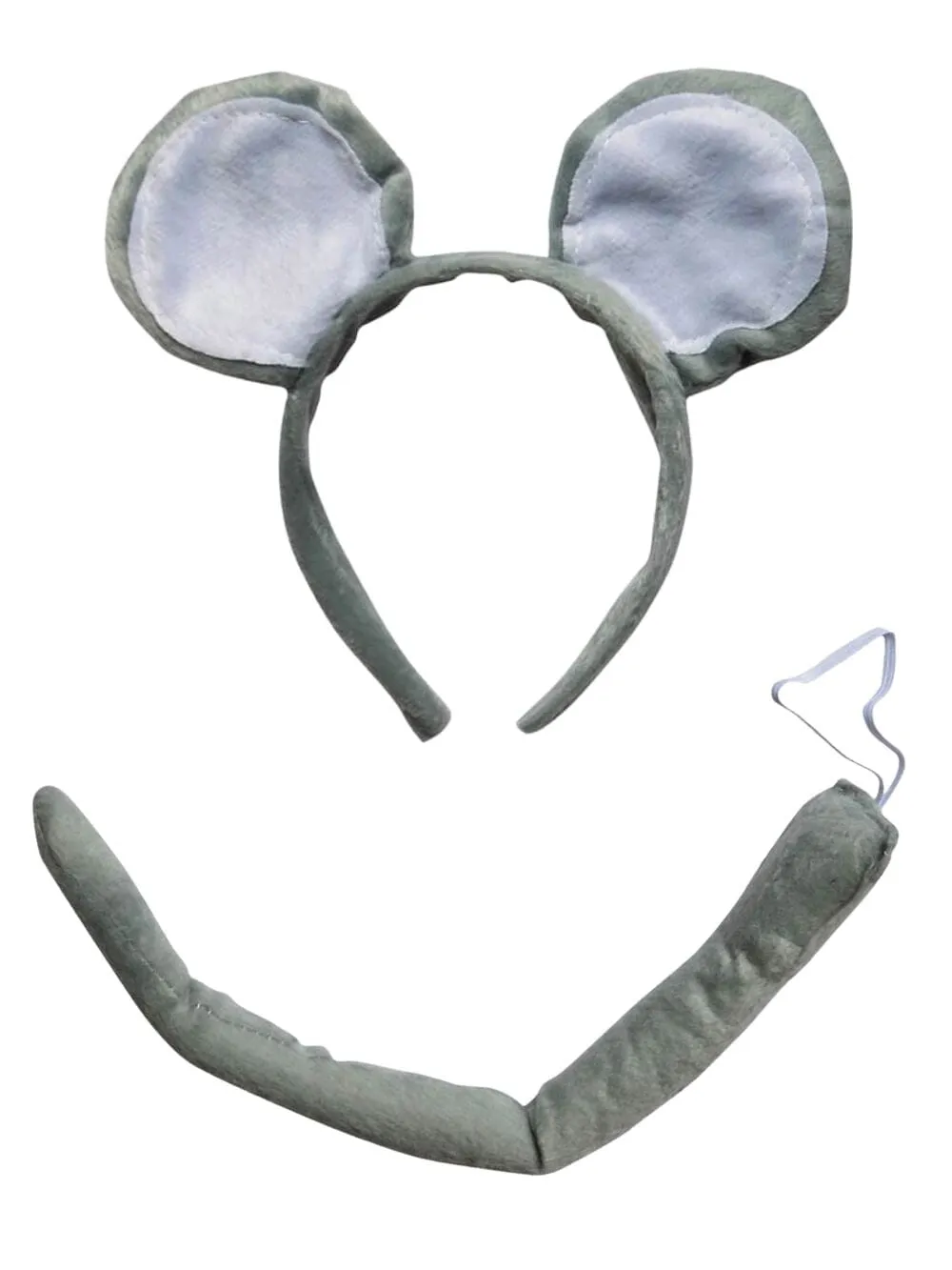 Mouse Headband Ears & Tail, Kid or Adult Costume Accessories