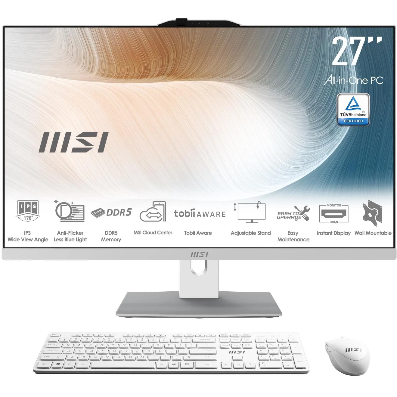 MSI Modern AIO AM272P 27" FHD Desktop All-in-One PC (14th Gen Intel Core 7)[1TB]