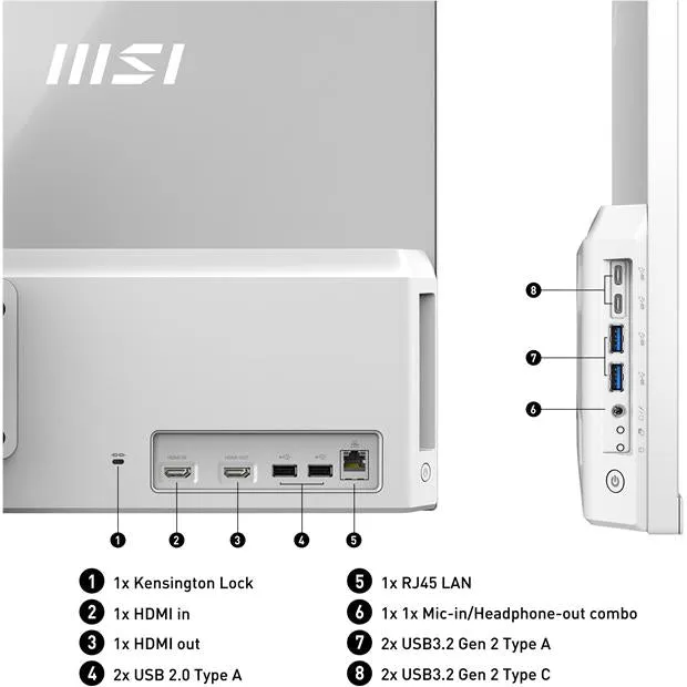 MSI Modern AIO AM272P 27" FHD Desktop All-in-One PC (14th Gen Intel Core 7)[1TB]