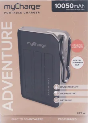 myCharge ADVENTURE PLUS Portable - 10050mAh w/ Dual USB Port