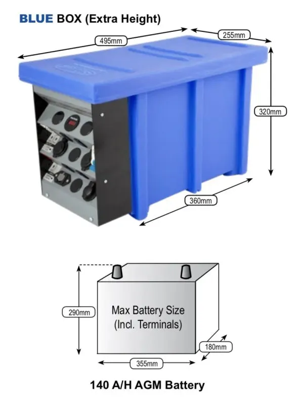 National Luna 12v Auxiliary Battery Box