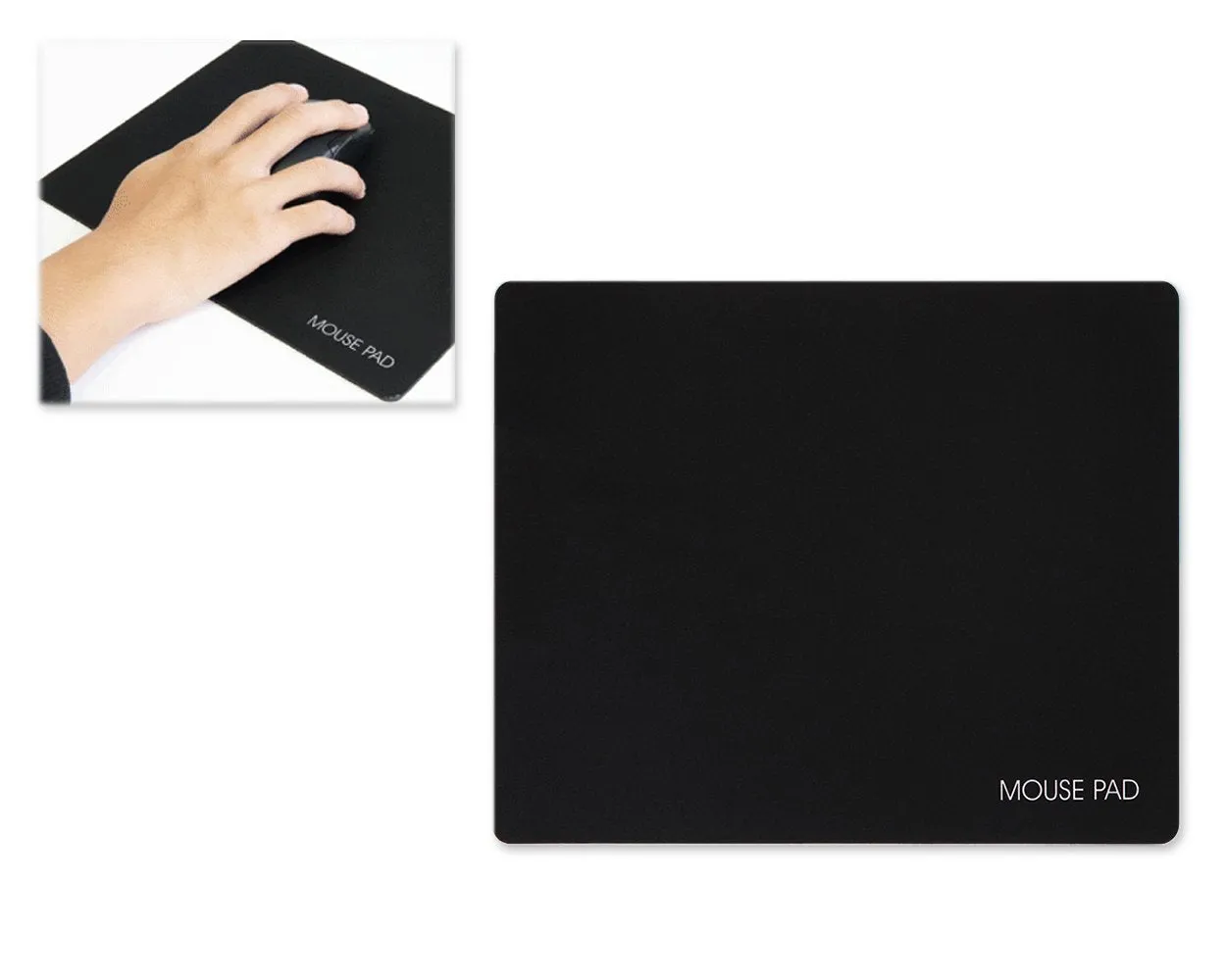 Natural Rubber Gaming Mouse Pad - Black