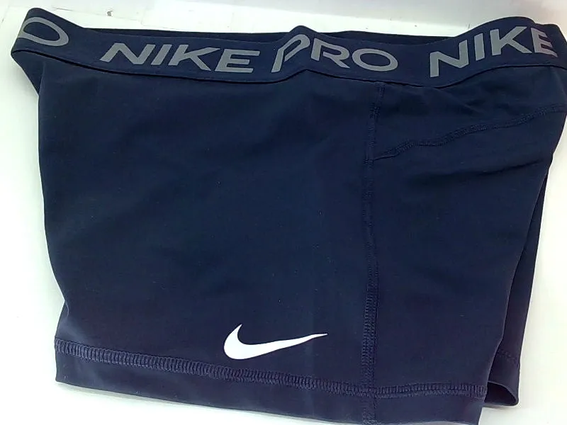 Nike Women's Pro 365 3 Inch Stretch Shorts XLarge Navy Blue