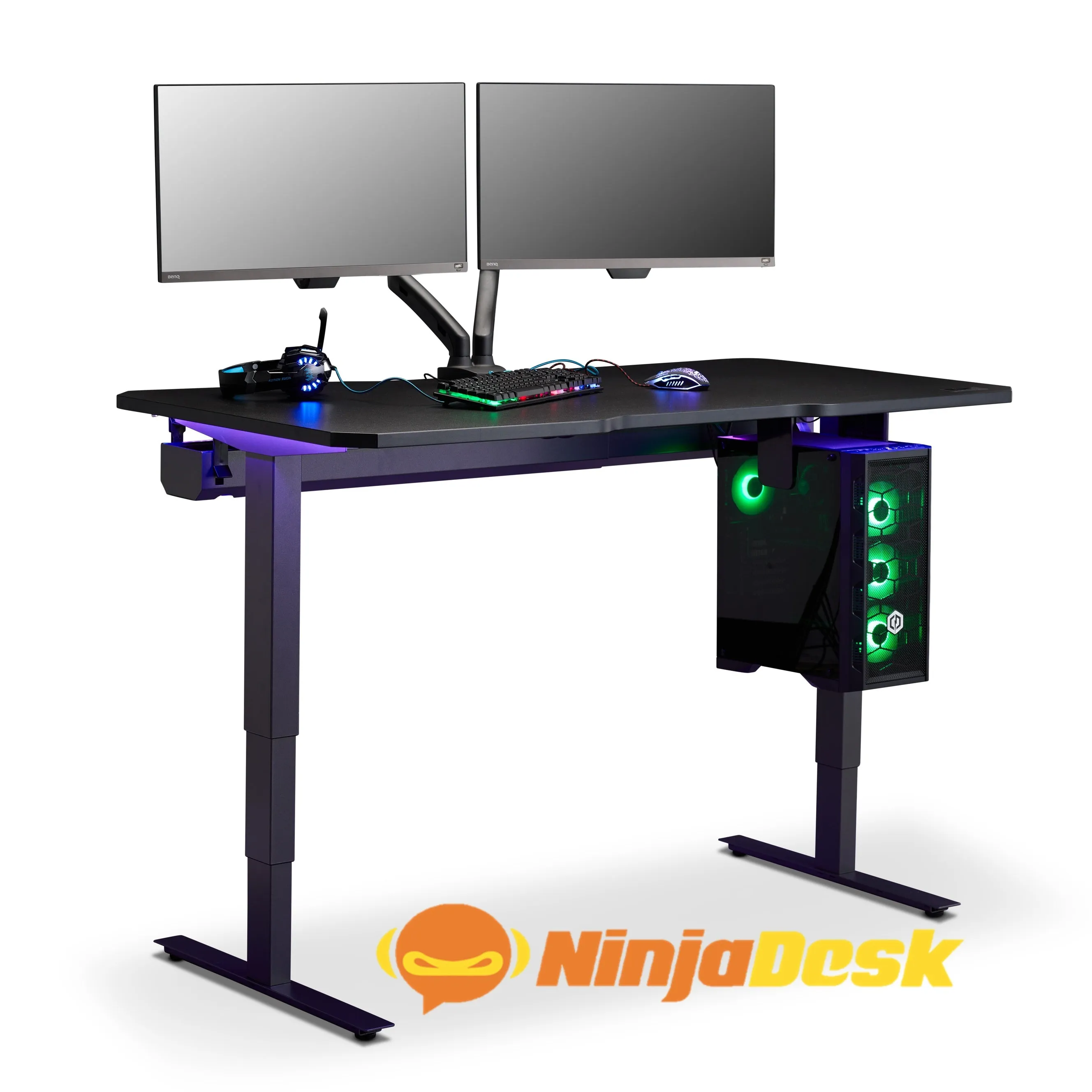 NINJA Professional Height Adjustable Gaming Desk (with Bluetooth control)