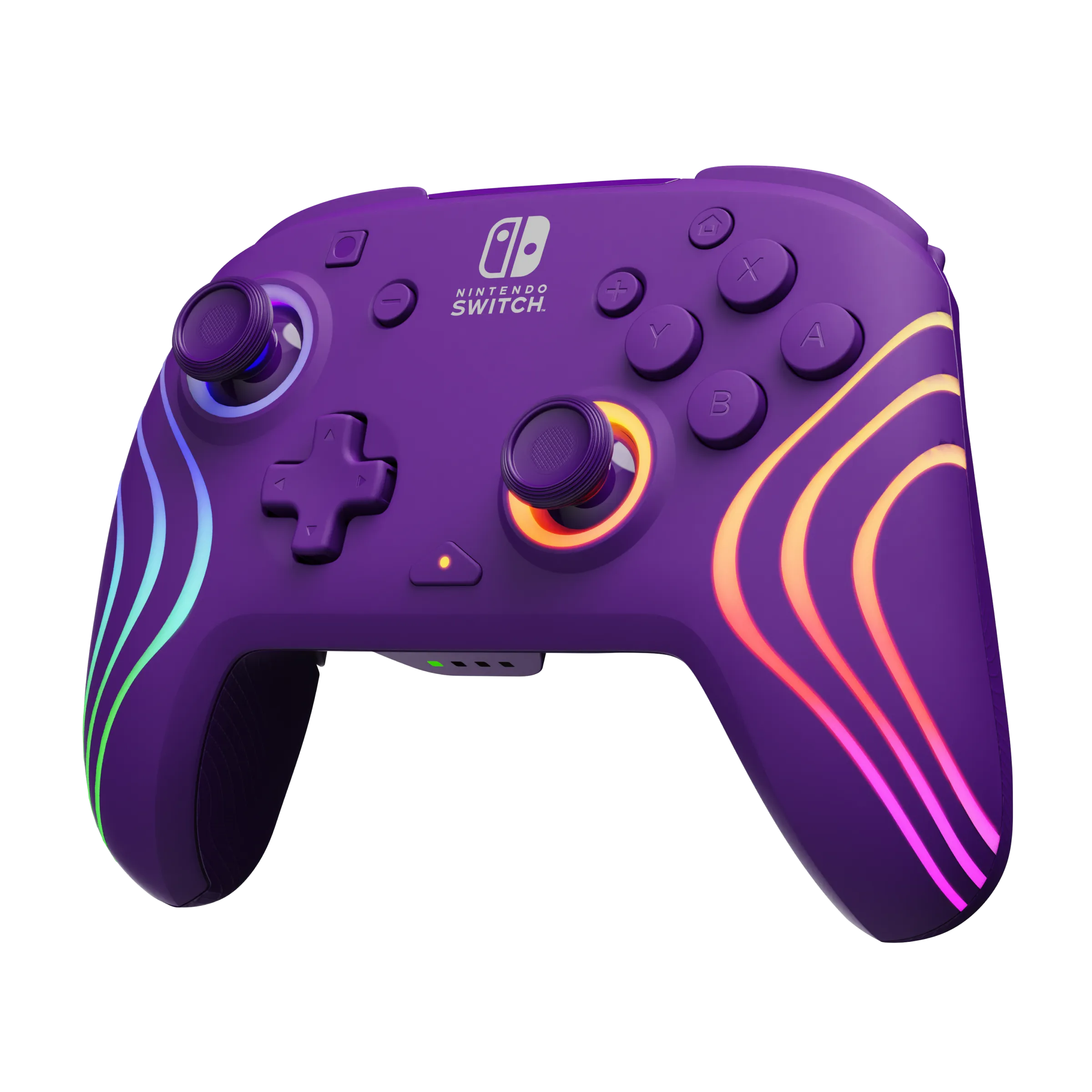 Nintendo Switch Purple Afterglow Wave Wireless Controller With Motion