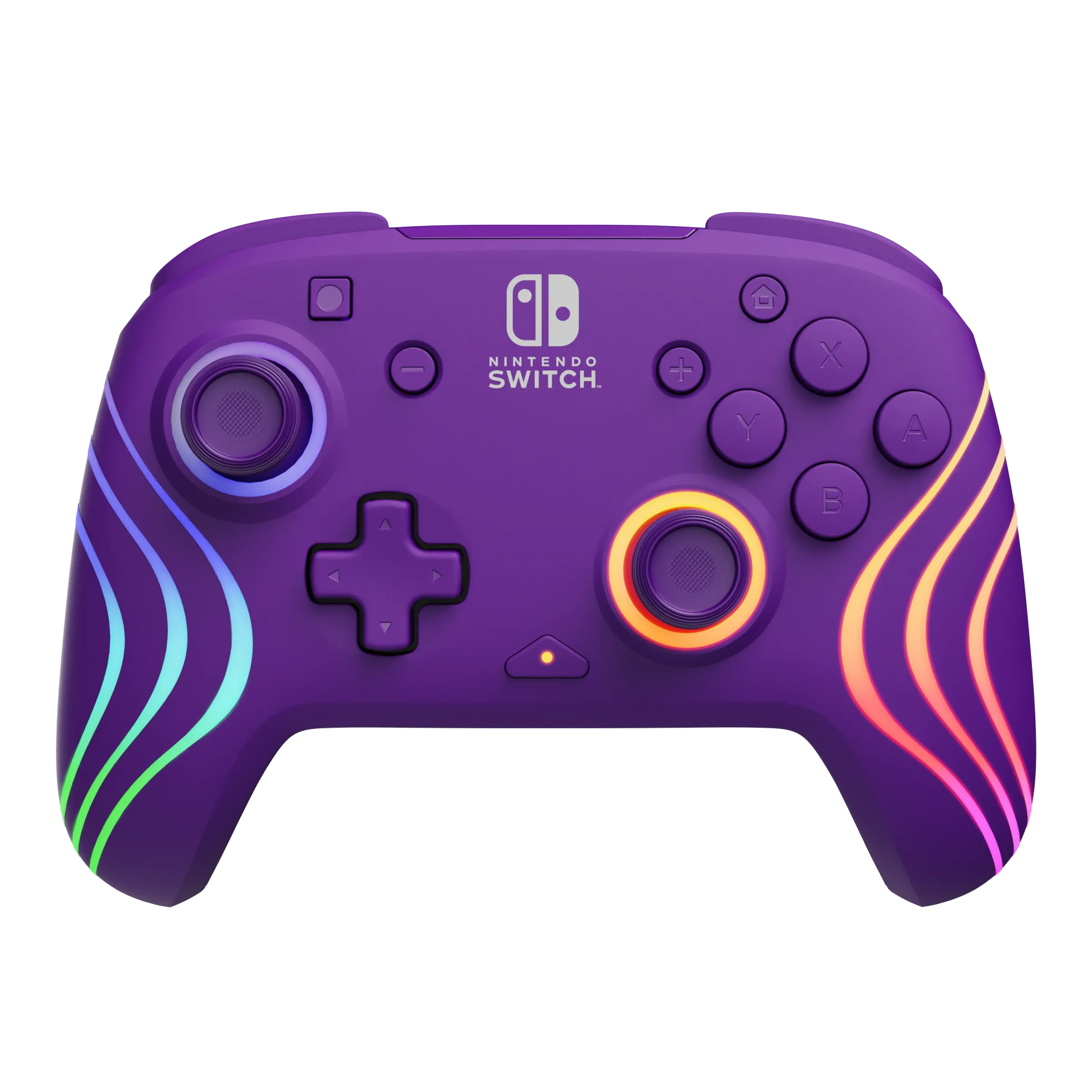 Nintendo Switch Purple Afterglow Wave Wireless Controller With Motion