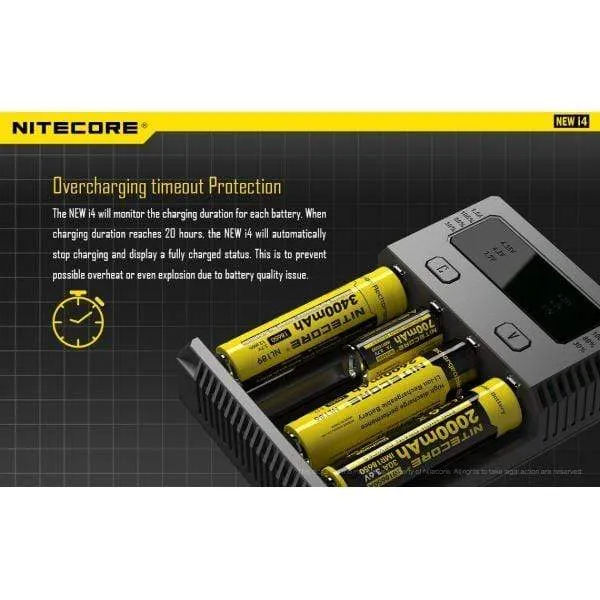 Nitecore NEW i4 Intellicharger 4 Battery Charger