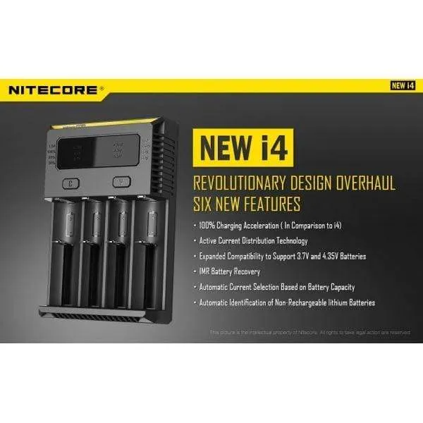 Nitecore NEW i4 Intellicharger 4 Battery Charger