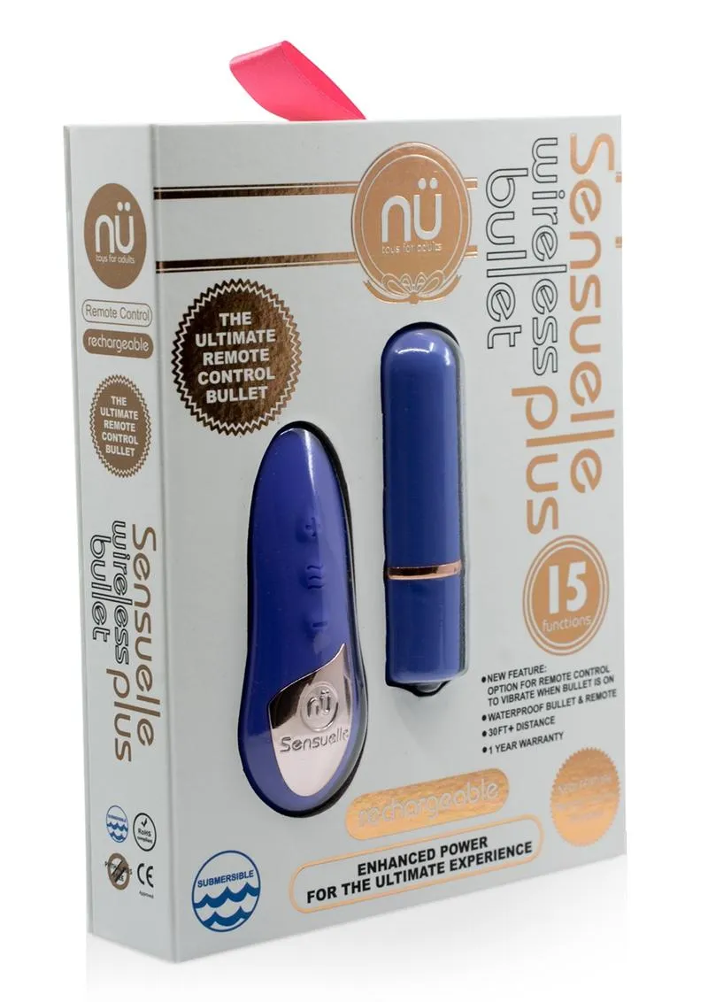 Nu Sensuelle Wireless Bullet Plus with Remote Control Rechargeable Silicone