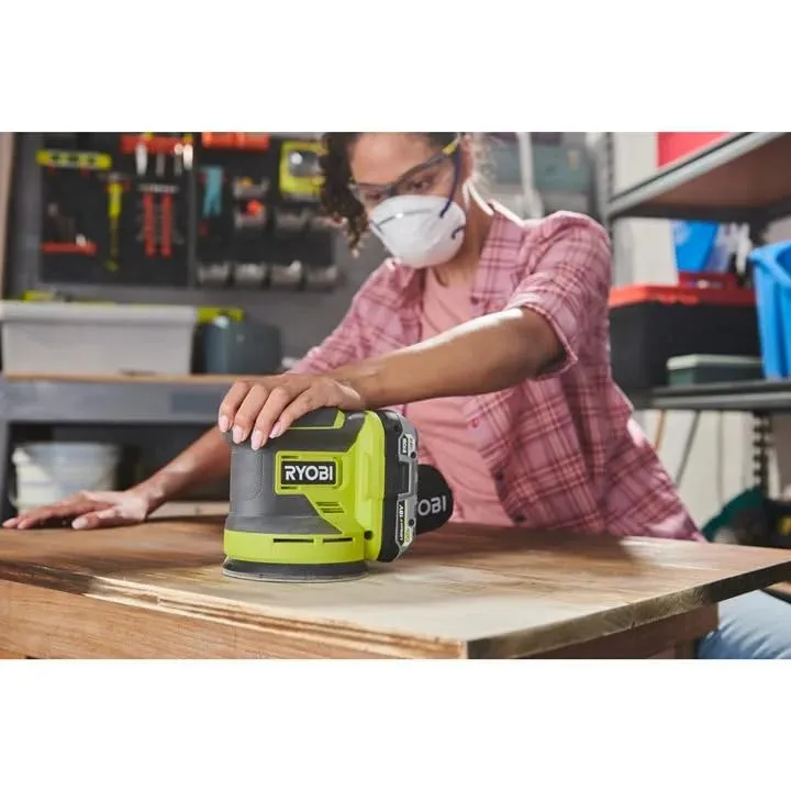 Open Box -  RYOBI ONE  18V Cordless 5 in. Random Orbit Sander (Tool Only)