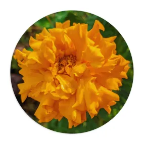 Orange Flower Mouse Pad