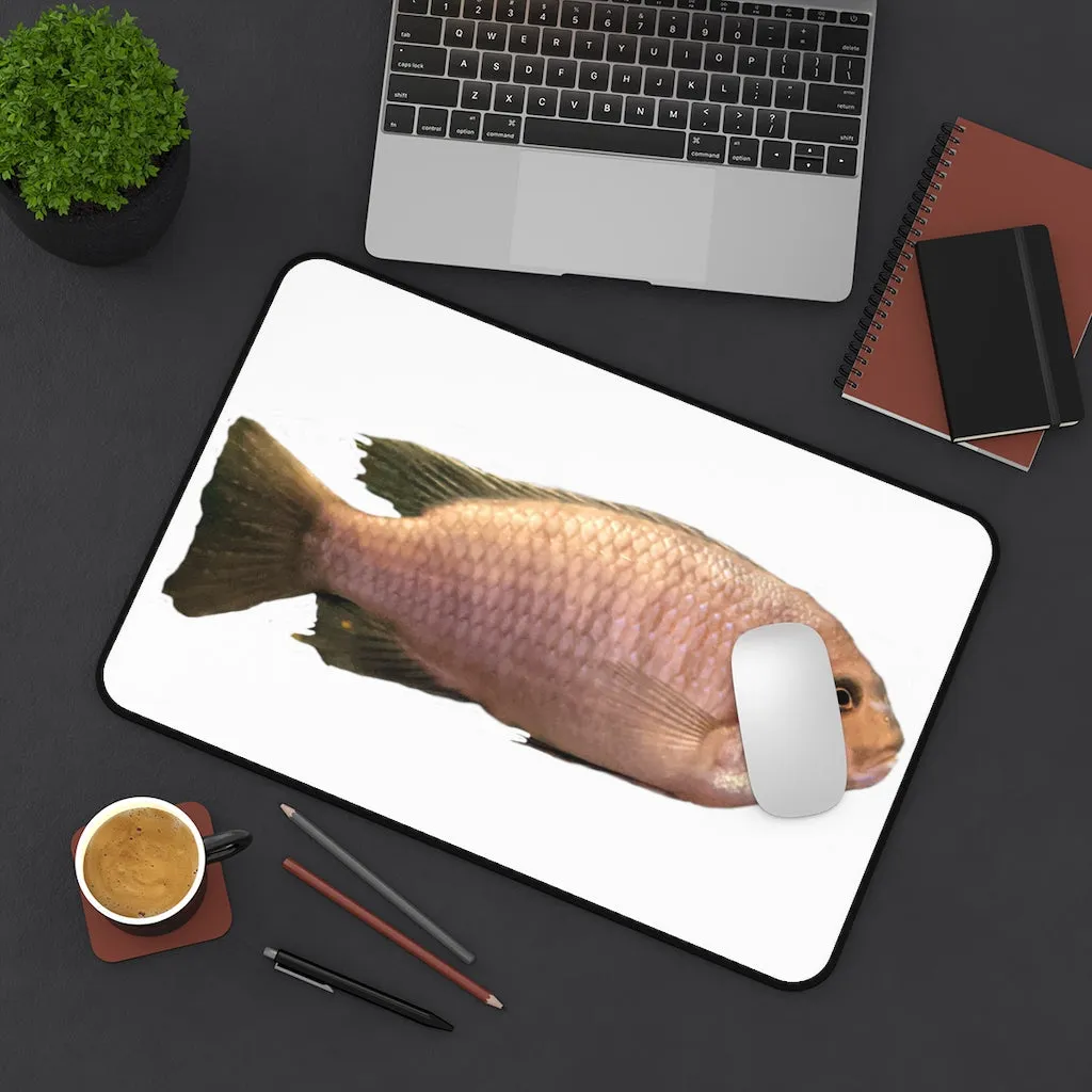 Peach Fish Desk Mat