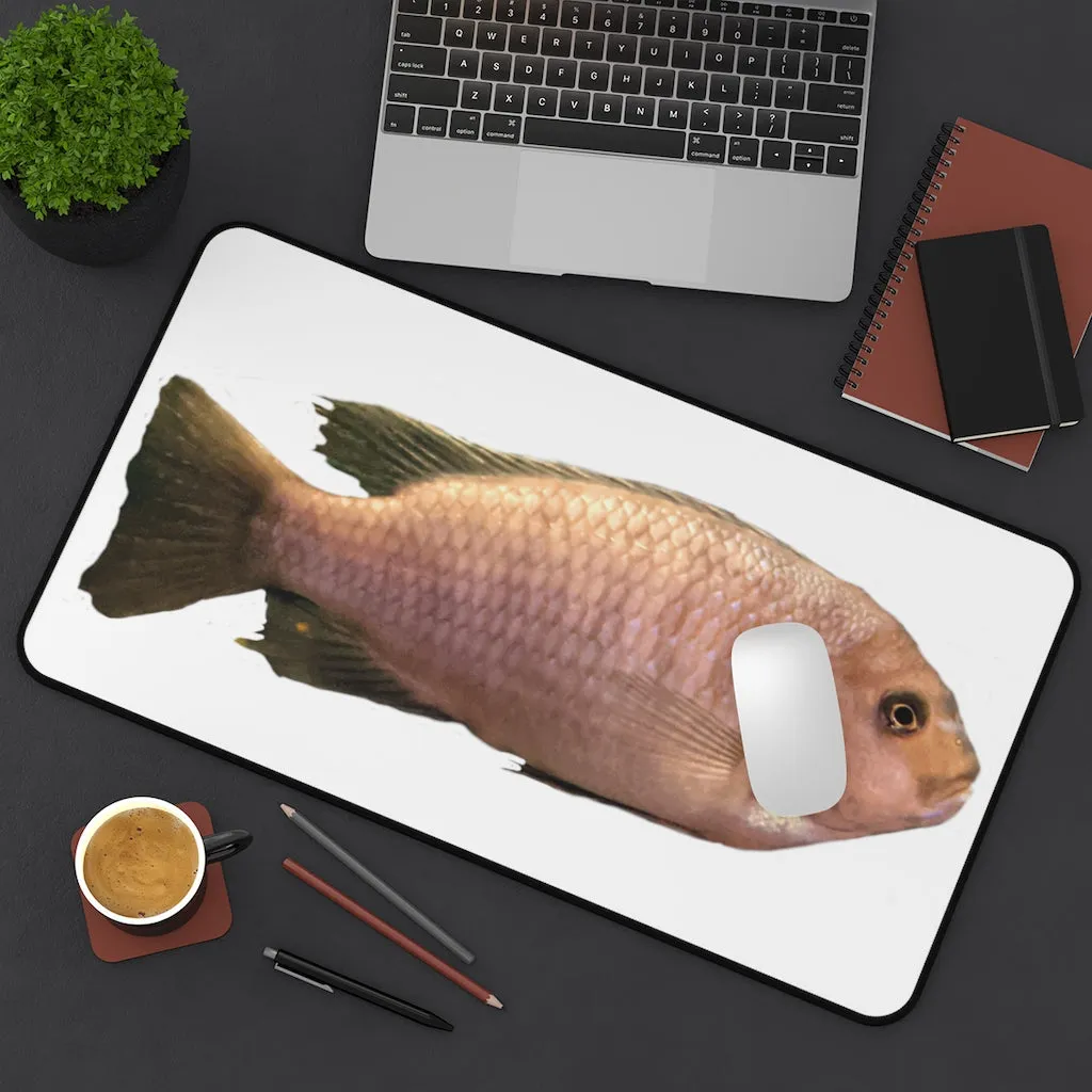 Peach Fish Desk Mat