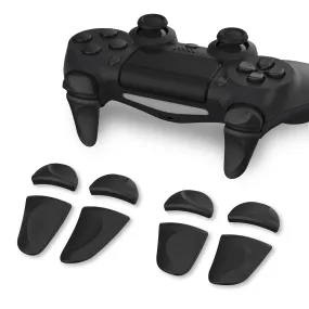 PlayVital 2 Pair Black Shoulder Buttons Extension Triggers for PS4 All Model Controller, Game Improvement Adjusters for PS4 Controller, Bumper Trigger Extenders for PS4 Slim Pro Controller - P4PJ001