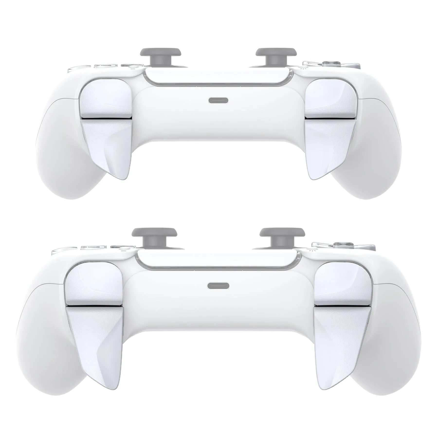 PlayVital BLADE 2 Pairs Shoulder Buttons Extension Triggers for ps5 Controller, Game Improvement Adjusters for PS Portal Remote Player, Bumper Trigger Extenders for ps5 Edge Controller - White - PFPJ045