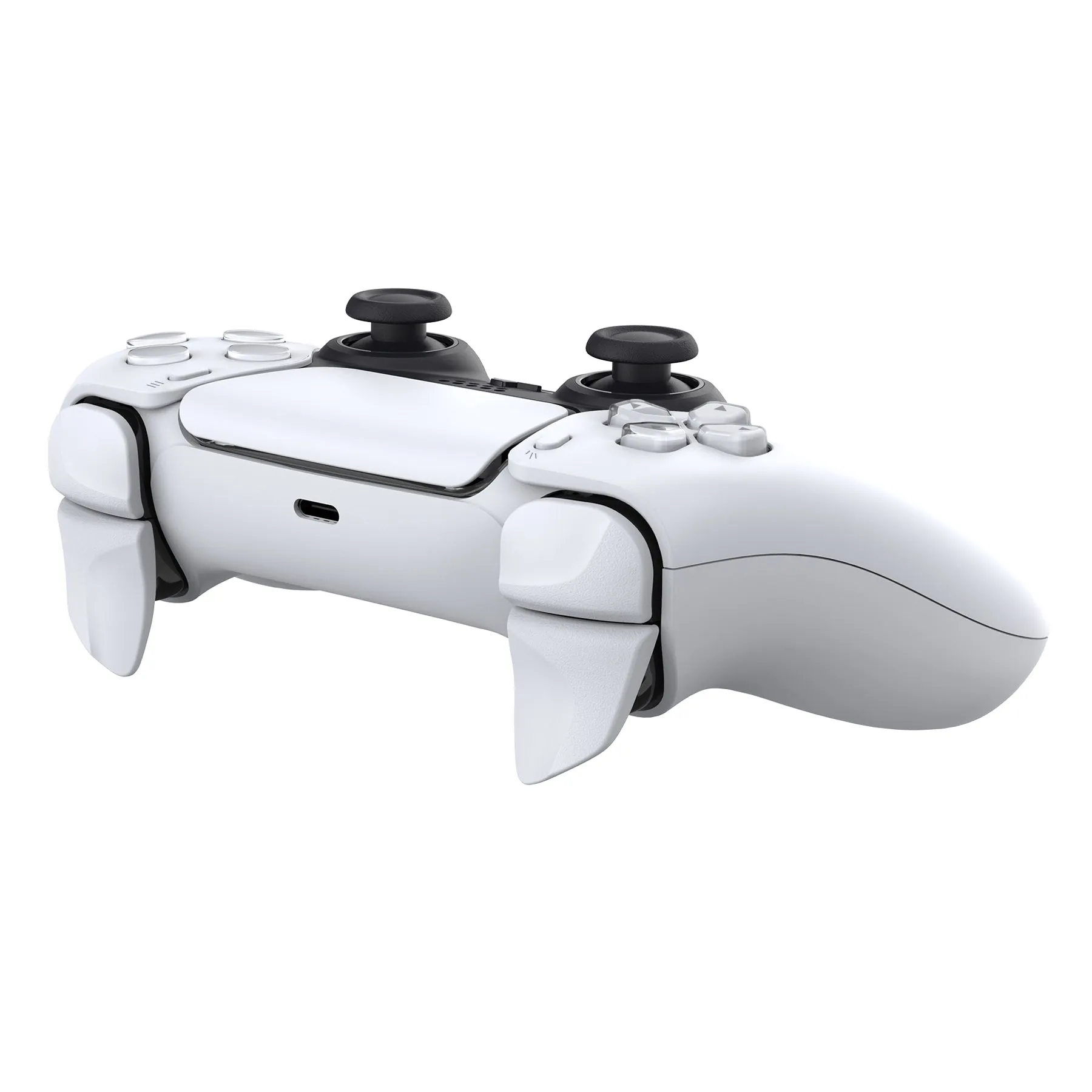 PlayVital BLADE 2 Pairs Shoulder Buttons Extension Triggers for ps5 Controller, Game Improvement Adjusters for PS Portal Remote Player, Bumper Trigger Extenders for ps5 Edge Controller - White - PFPJ045