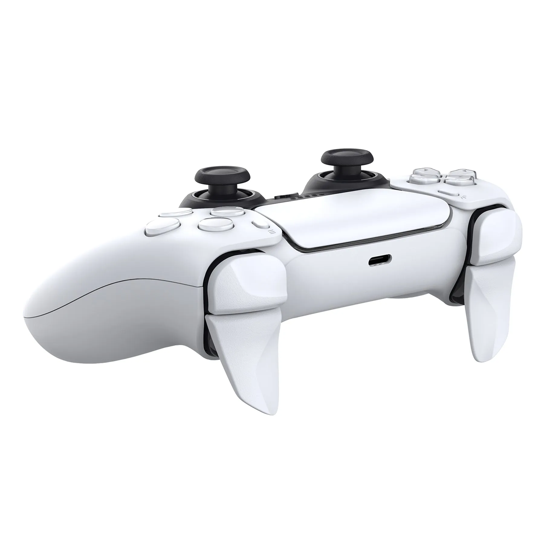 PlayVital BLADE 2 Pairs Shoulder Buttons Extension Triggers for ps5 Controller, Game Improvement Adjusters for PS Portal Remote Player, Bumper Trigger Extenders for ps5 Edge Controller - White - PFPJ045