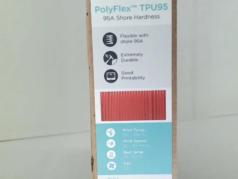 Polymaket PolyFlex TPU 3D Printing Filament 2.85mm Red