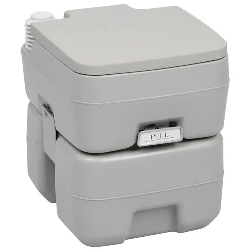 Portable Camping Toilet Gray 2.6 2.6 gal