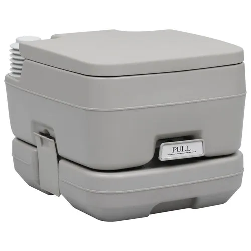 Portable Camping Toilet Gray 2.6 2.6 gal