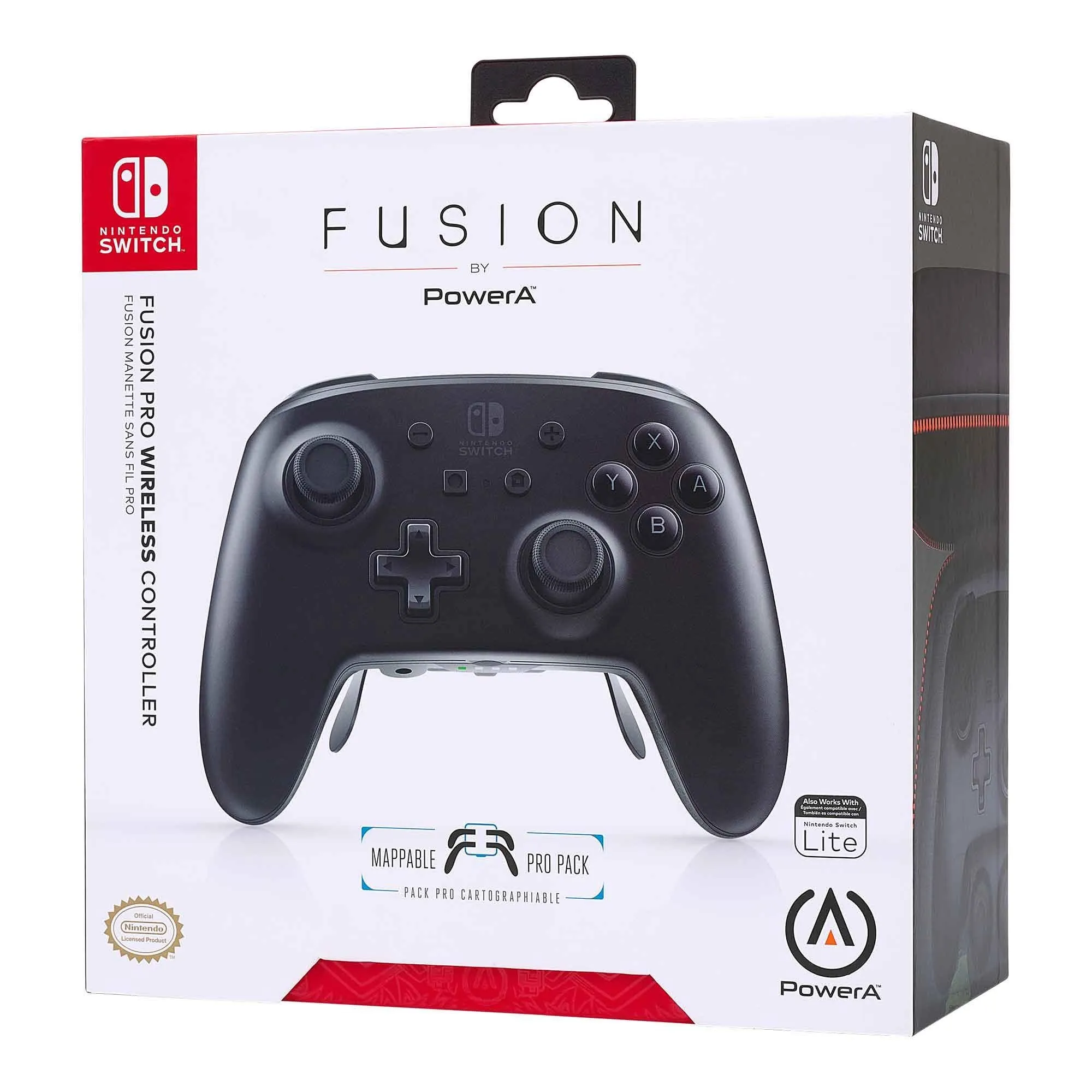 PowerA Fusion Pro Wireless Controller for Nintendo Switch (Black & White Faceplates)