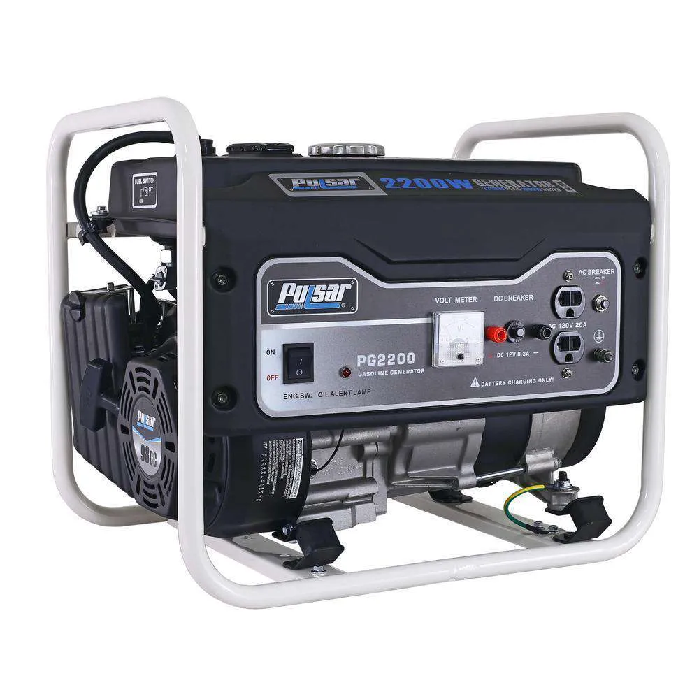 Pulsar PG2200 2200W/1600W Portable Gas Generator New