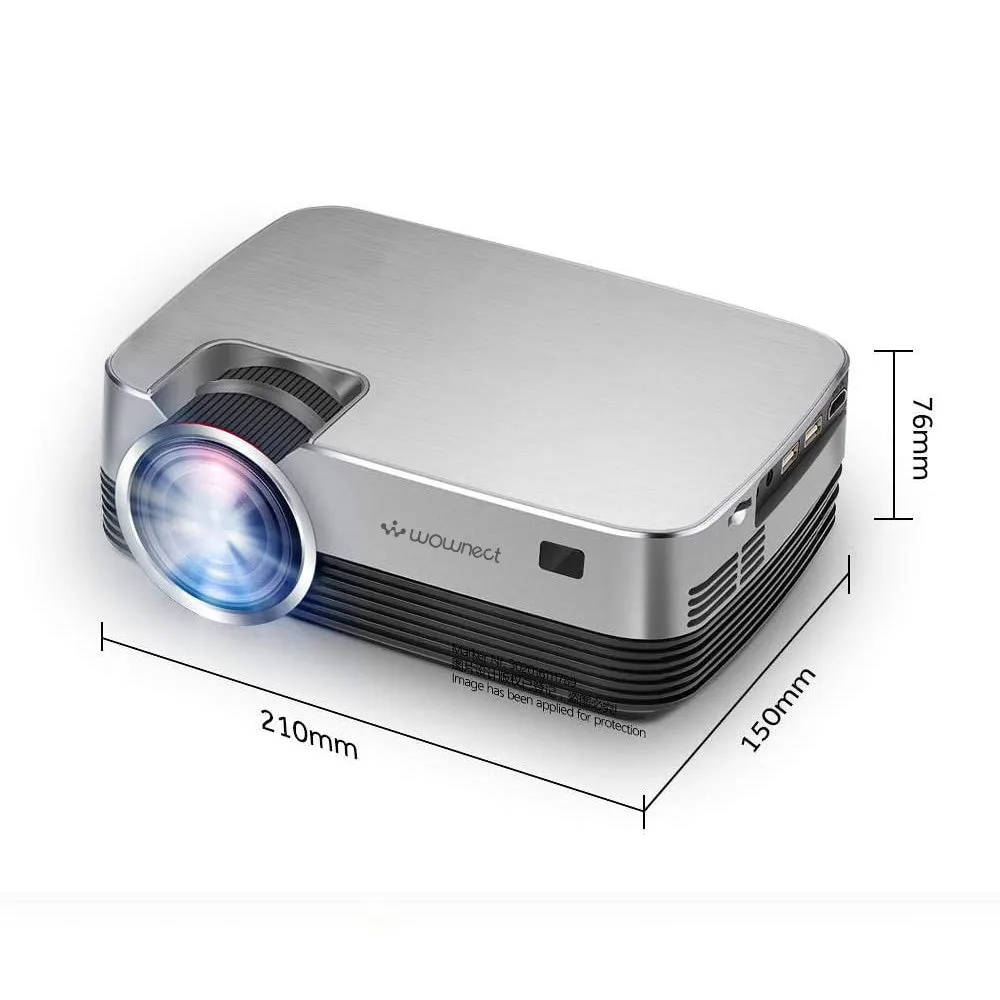 Q6s Android Home Theater Projector 4000Lum 3D Display WiFi HD Projector with Built in Android Miracast, DLAN, Airplay 3D Wireless Mobile Mirroring