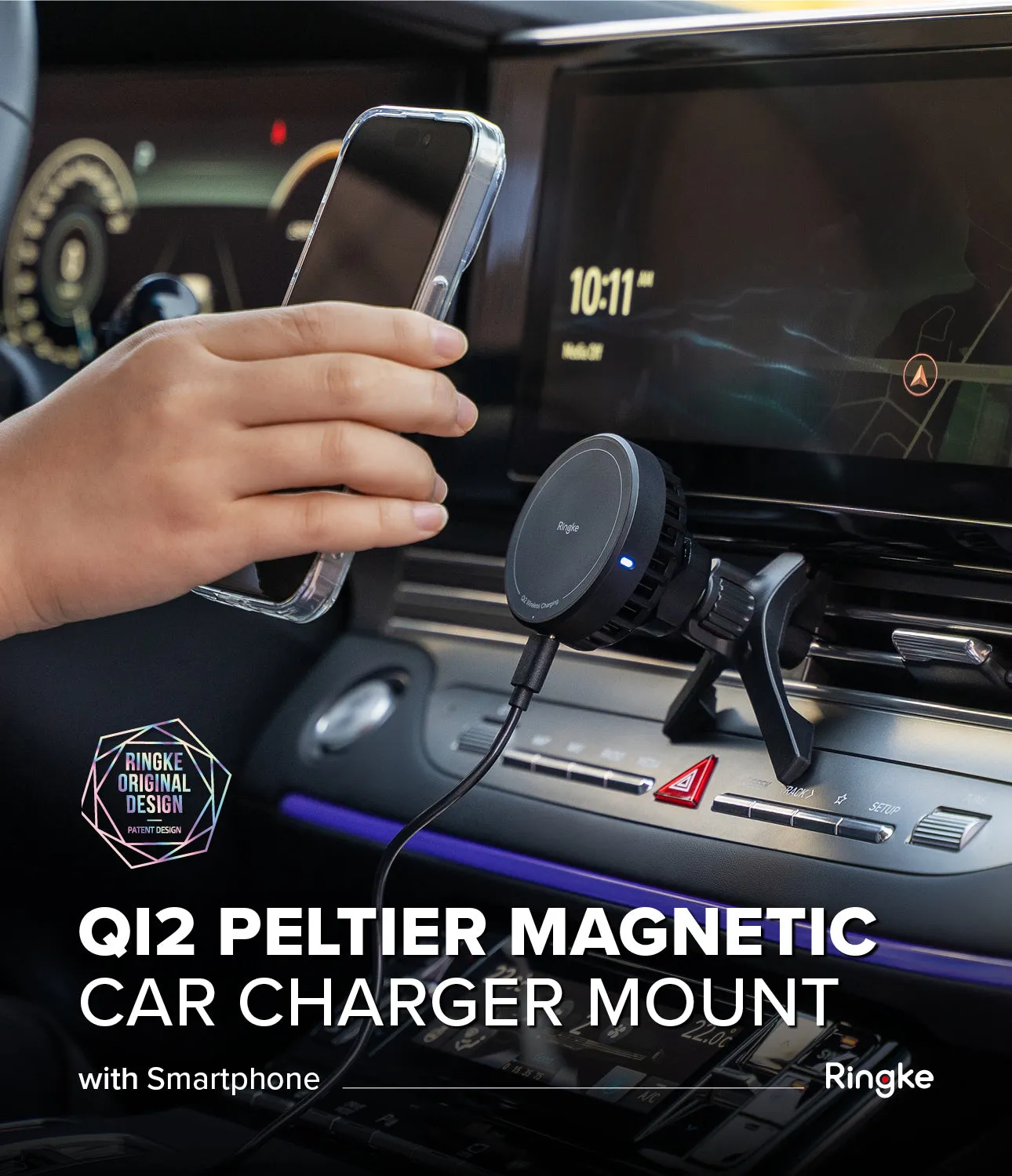 Qi2 Peltier Magnetic Car Charger Mount