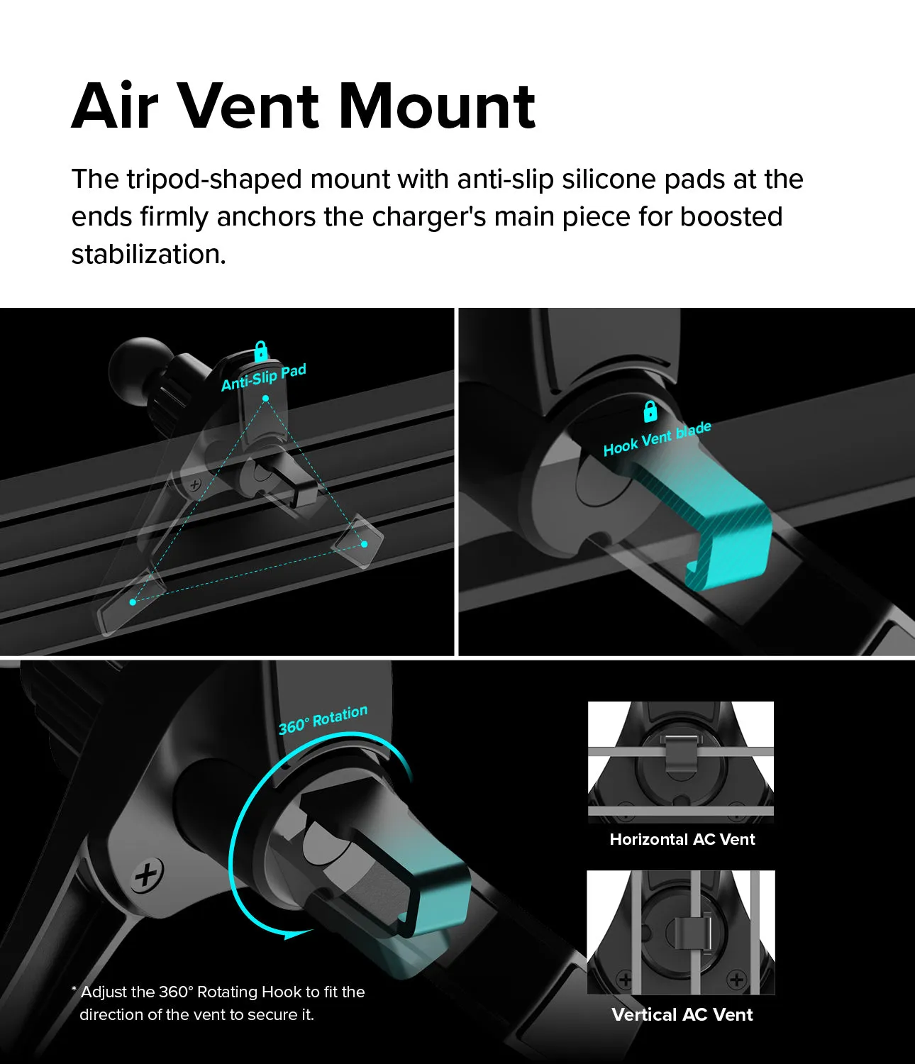 Qi2 Peltier Magnetic Car Charger Mount