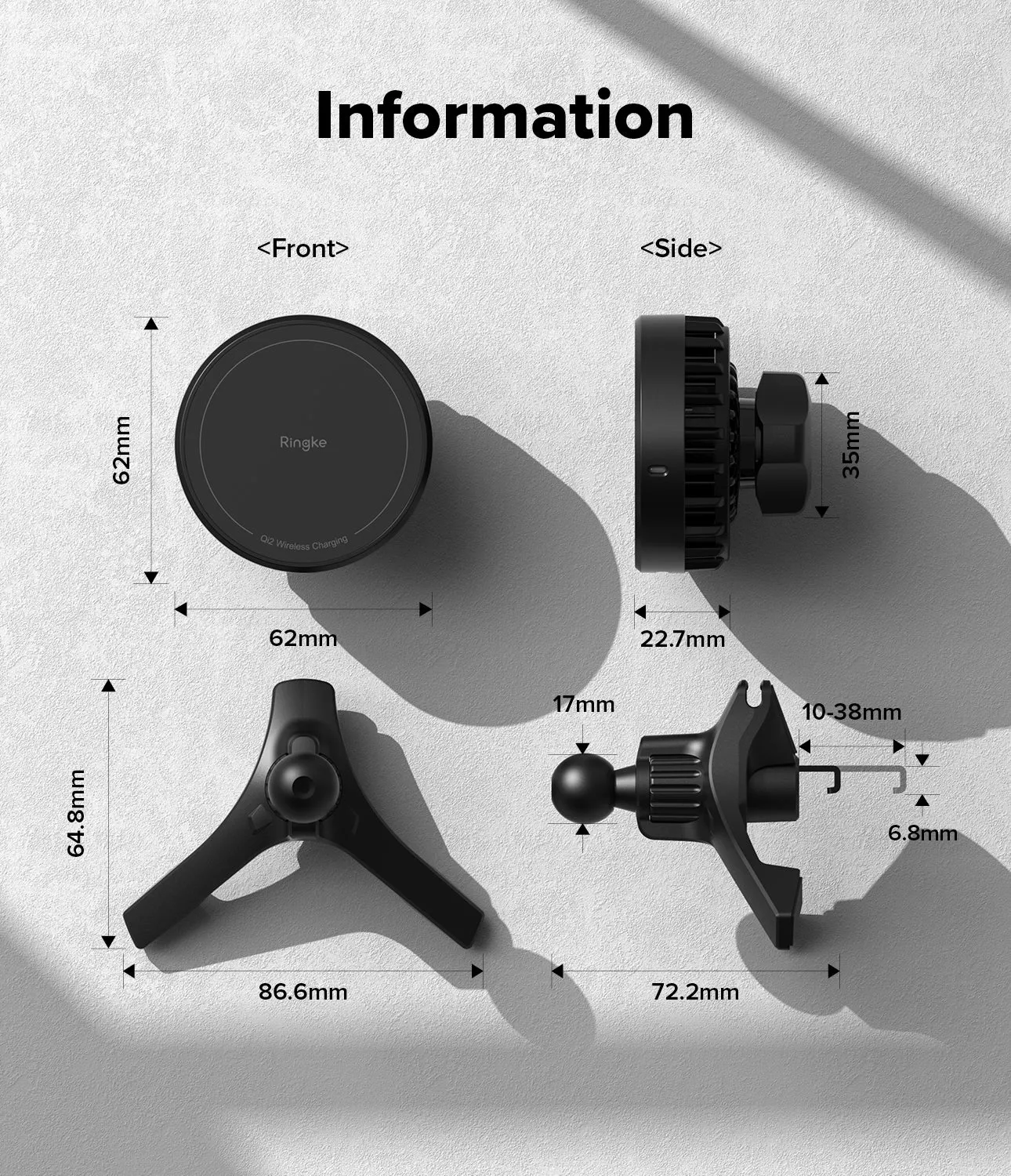 Qi2 Peltier Magnetic Car Charger Mount