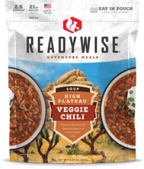 Readywise High Plateau Veggie Chili Soup (Vegan)