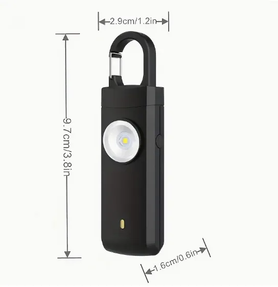 Rechargeable Personal Safety Alarm & Flashlight