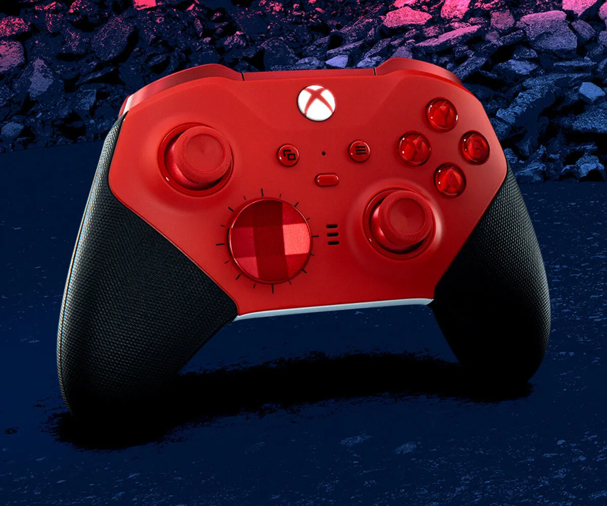 RED CORE XBOX ELITE SERIES 2 CUSTOM MODDED CONTROLLER