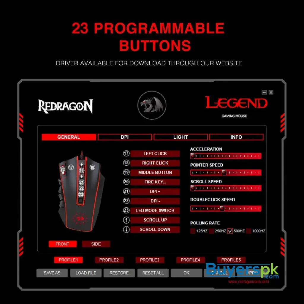 Redragon M990 Legend Wired Gaming Mouse