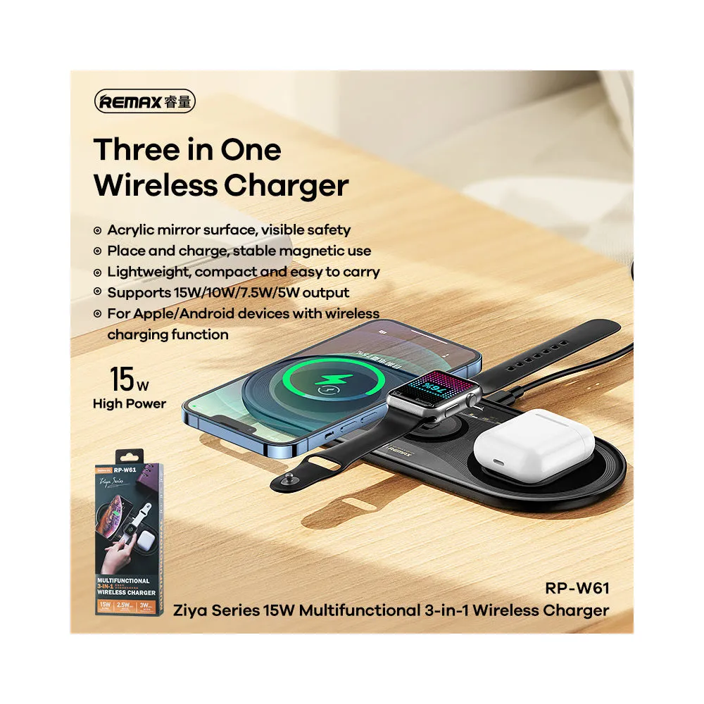 Remax RP-W61
3 in 1 Wireless Charger