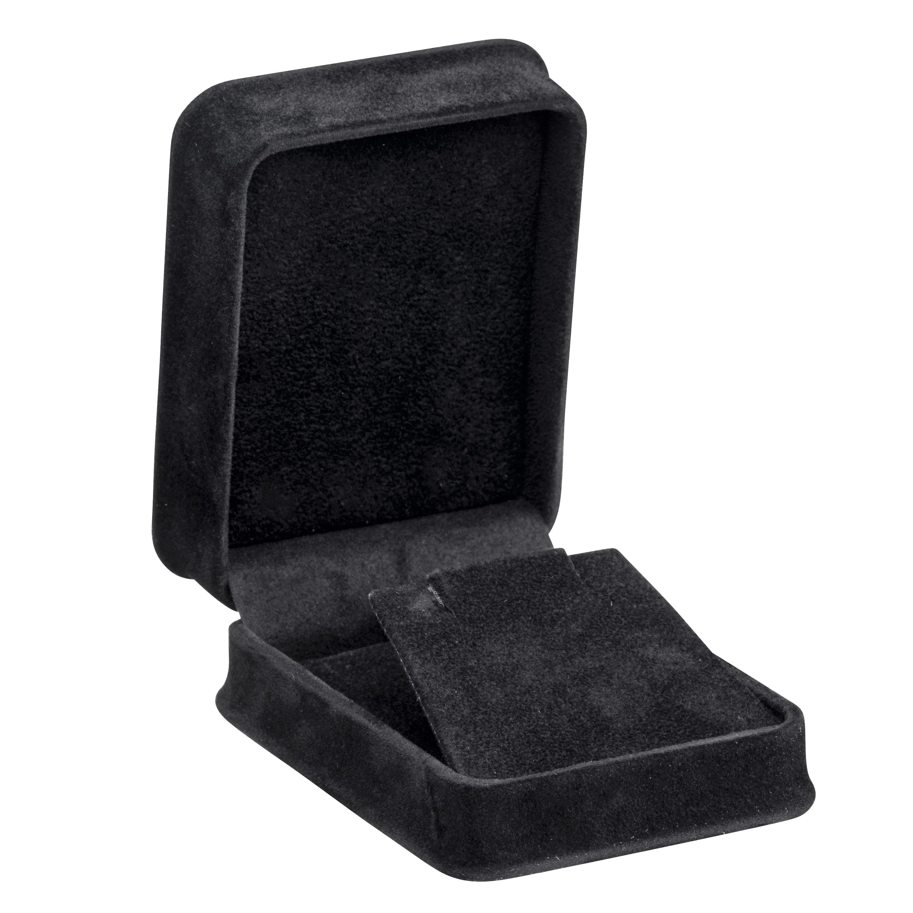 Rich Suede Pendant/Earring Box, Ornate Collection