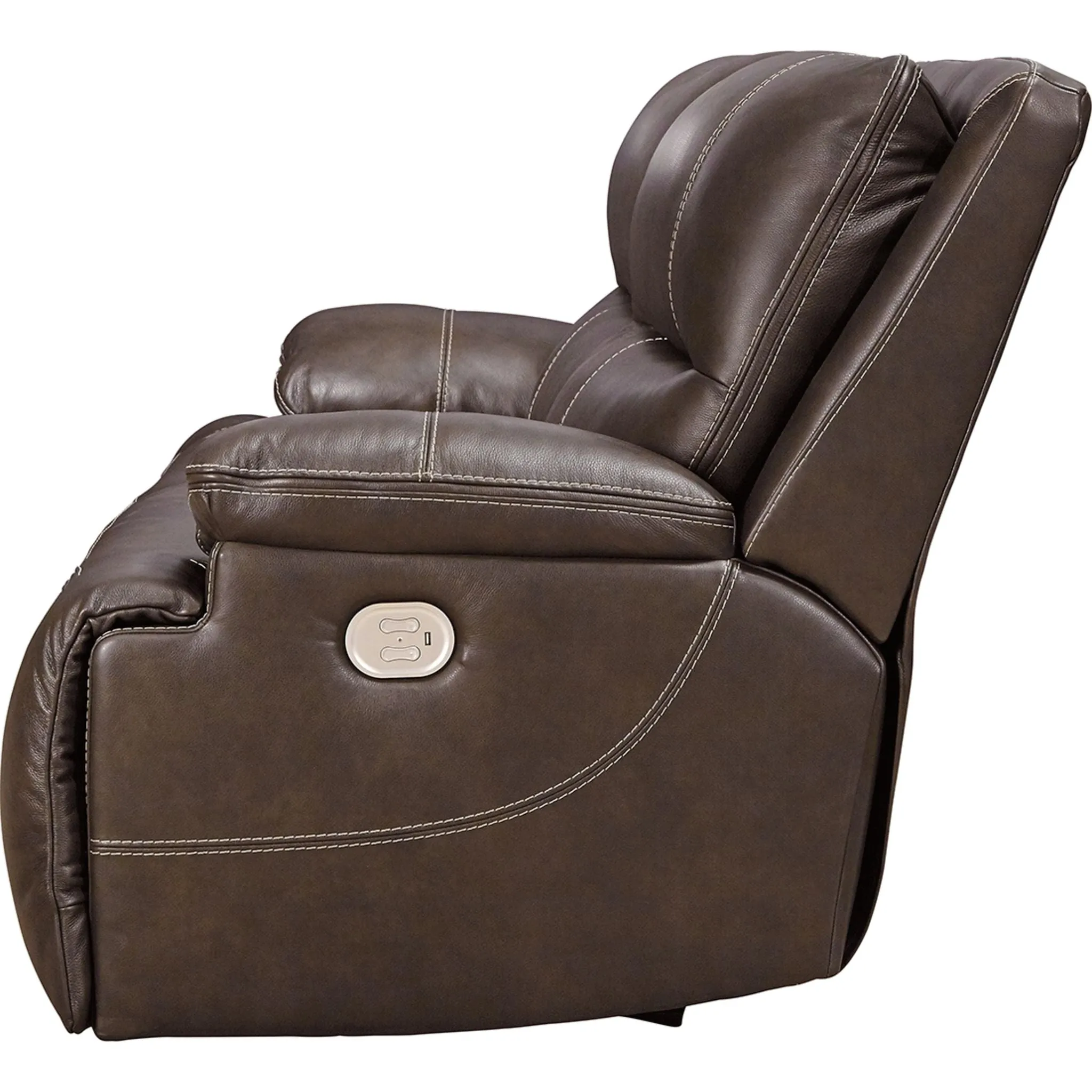 Ricmen Power Reclining Sofa w/ Power Headrest - Walnut