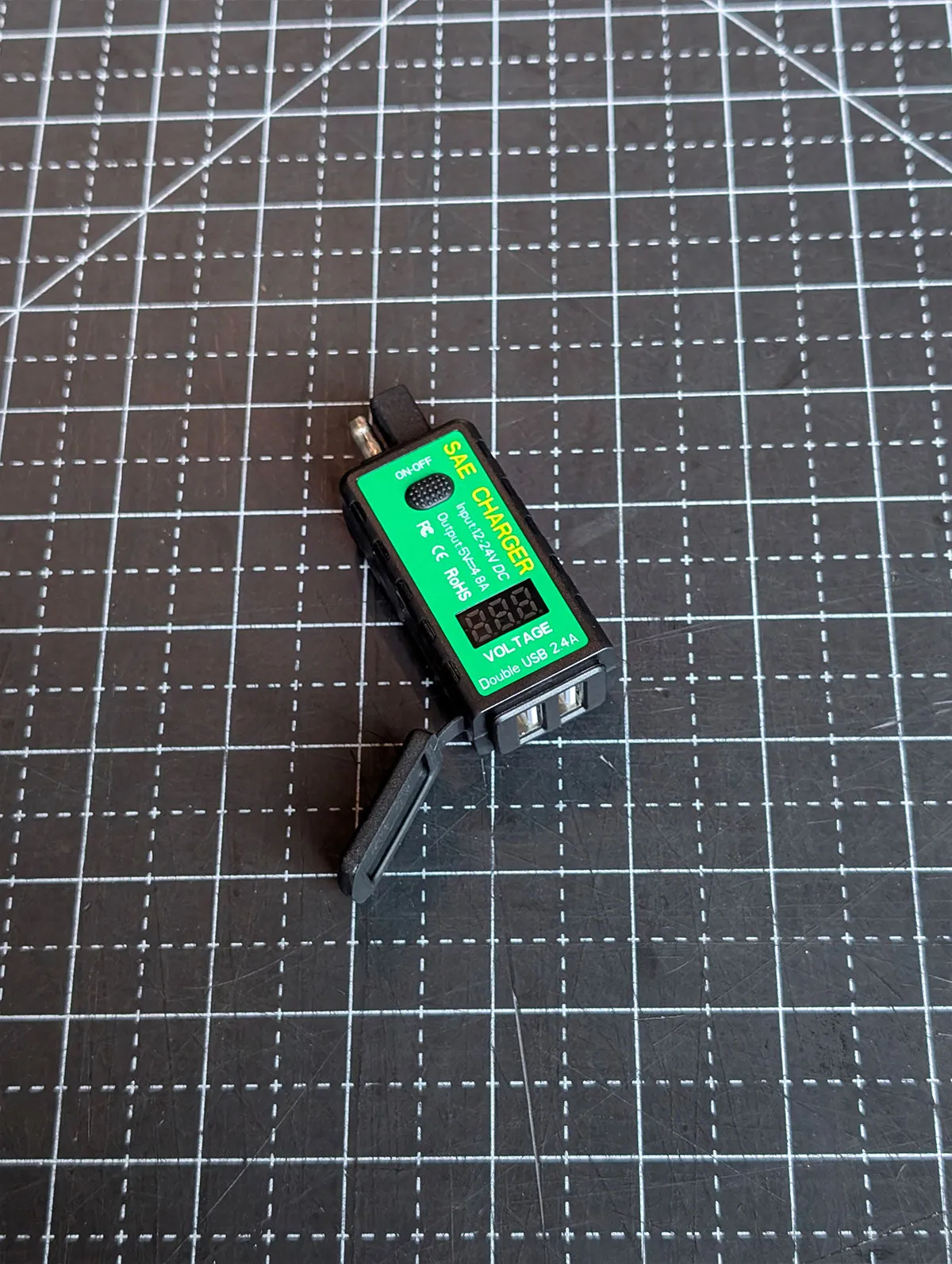 SAE Volt Meter and Dual Port USB Charger