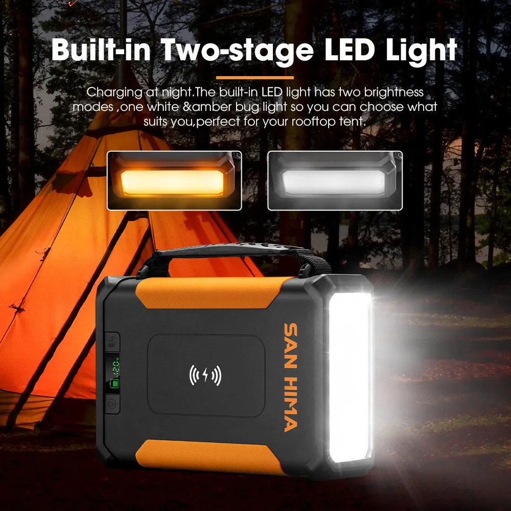 San Hima 24Ah Lithium Portable Power Pack Build-in LED Lights Camping Outdoor