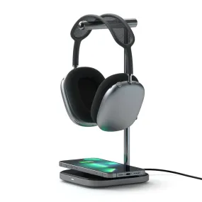 Satechi 2-in-1 Headphone Stand with Wireless Charger