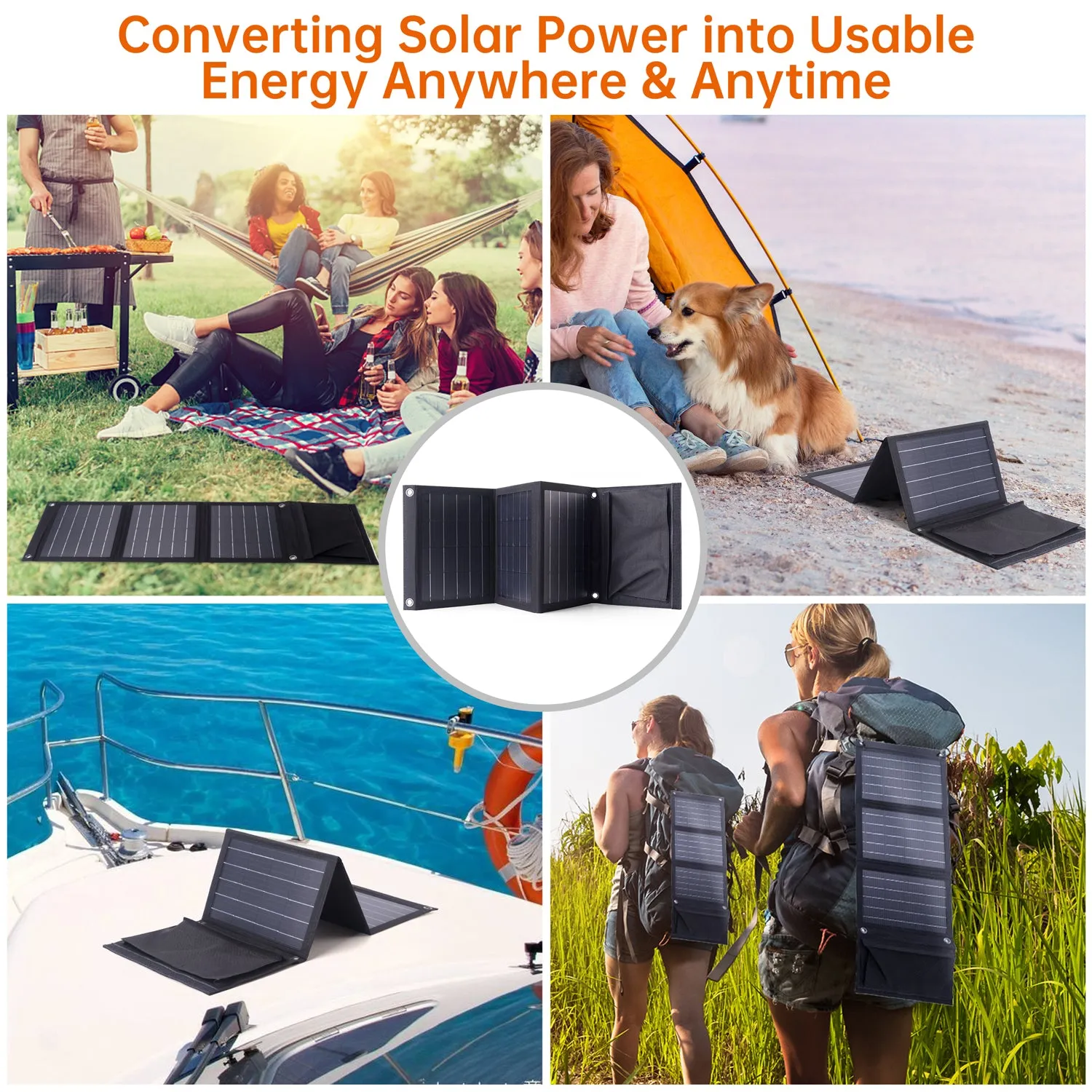 SC005 Choetech 22W Foldable Solar Charger