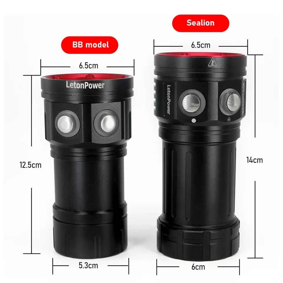 Scuba Diving Flashlight 27 LED 22800 Lumen Waterproof