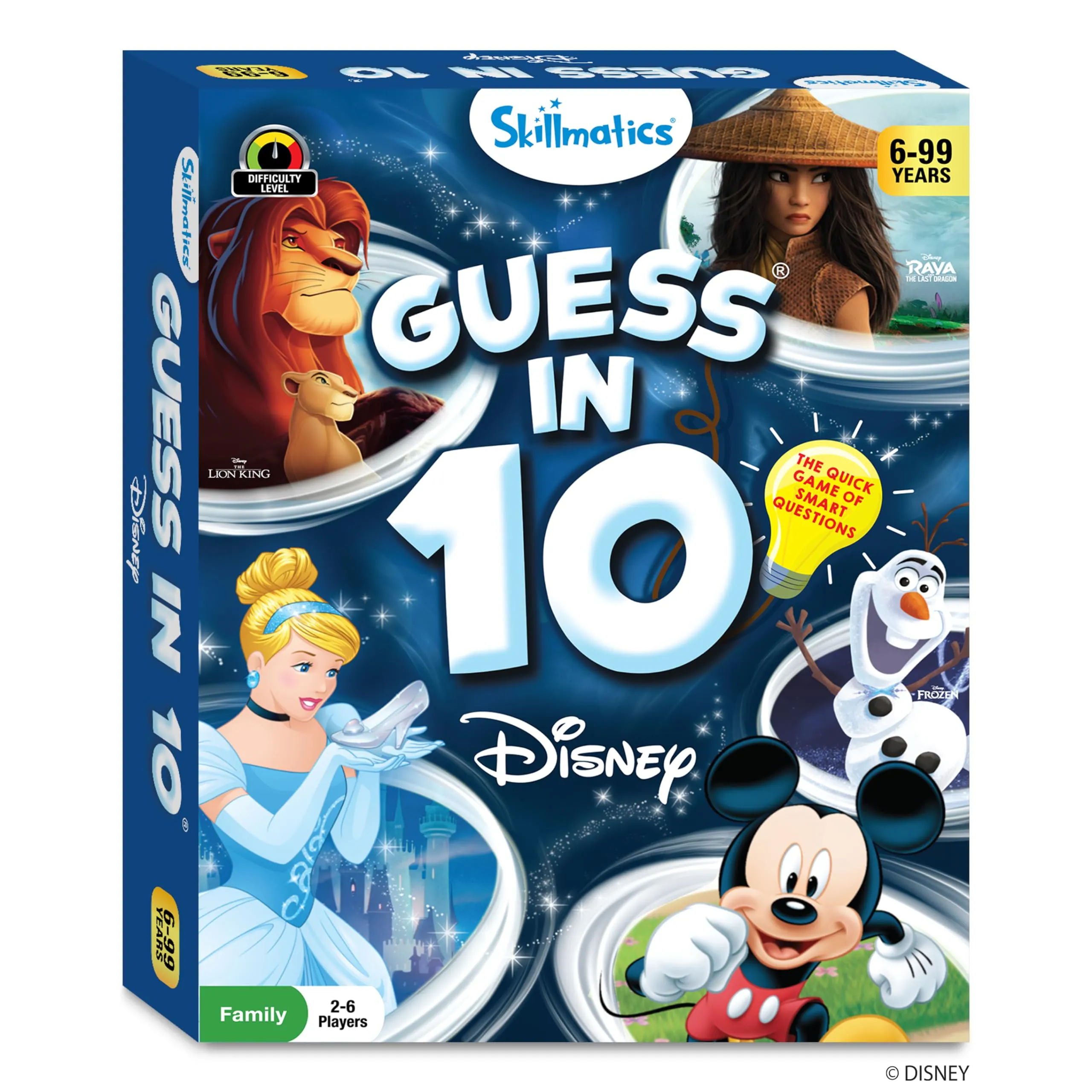 Skillmatics Disney Card Game - Guess in 10, Gifts for Ages 6 and Up, Super Fun Mickey Mouse, Lion King Game for Kids