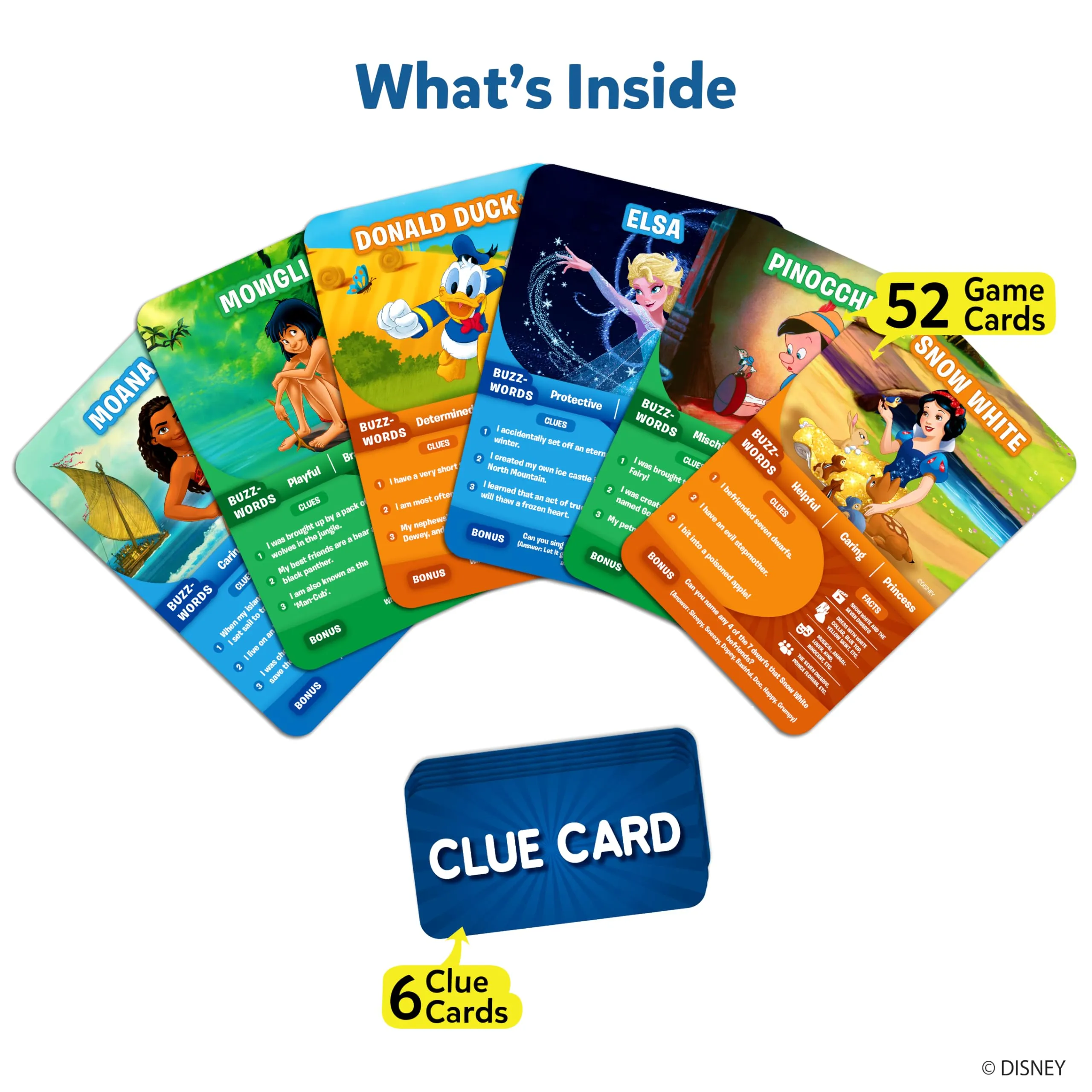 Skillmatics Disney Card Game - Guess in 10, Gifts for Ages 6 and Up, Super Fun Mickey Mouse, Lion King Game for Kids