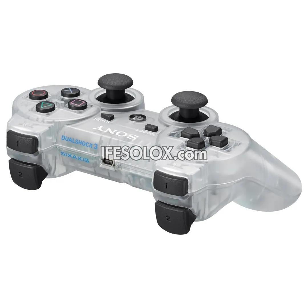 Sony PS3 DualShock 3 Game Controller (Transparent) - Brand New