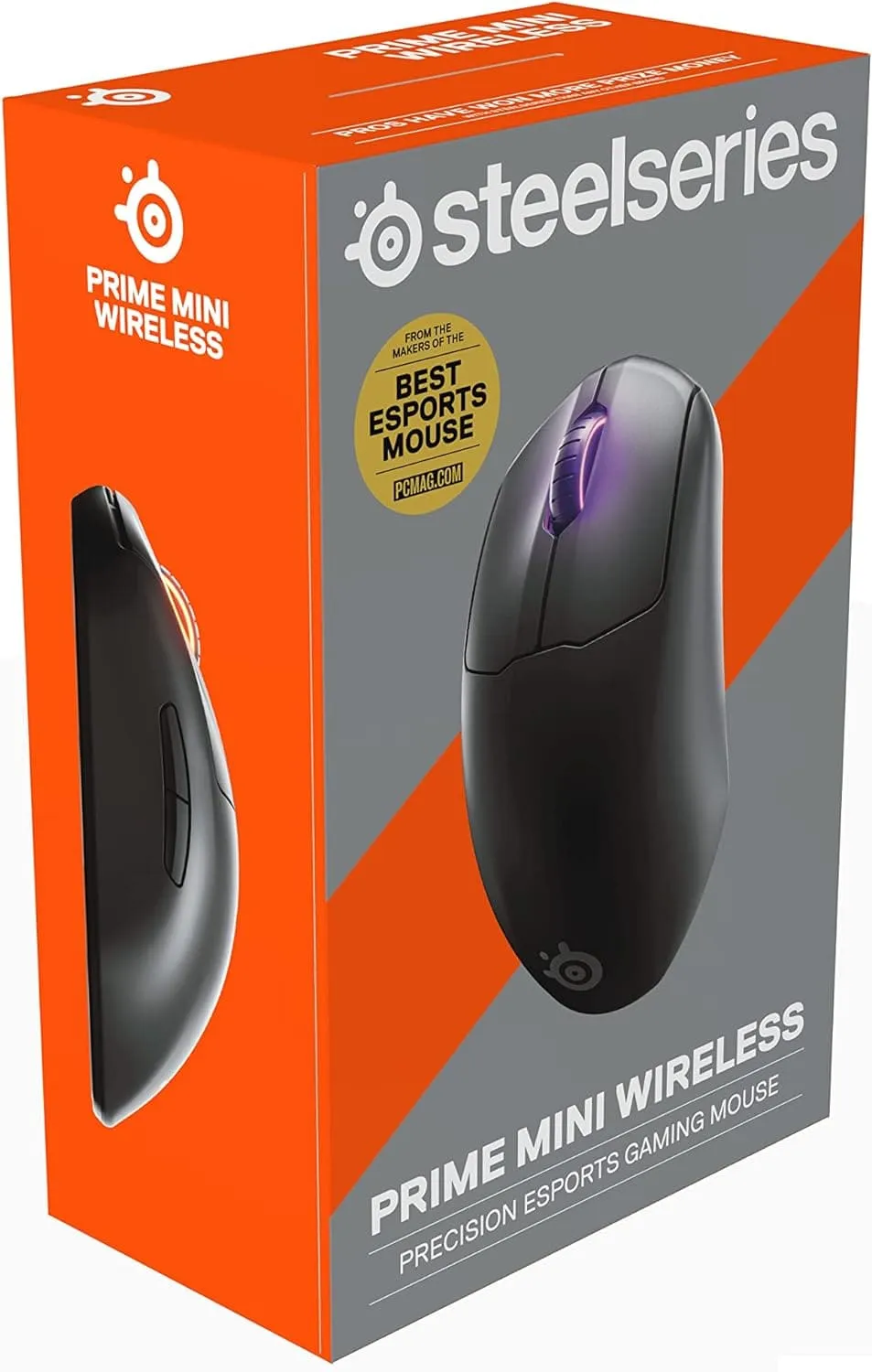 SteelSeries Prime Mini Wireless - Esports Performance Wireless Gaming Mouse - 100 Hour Battery - Magnetic Optical Switches -  Mini Form Factor, Black